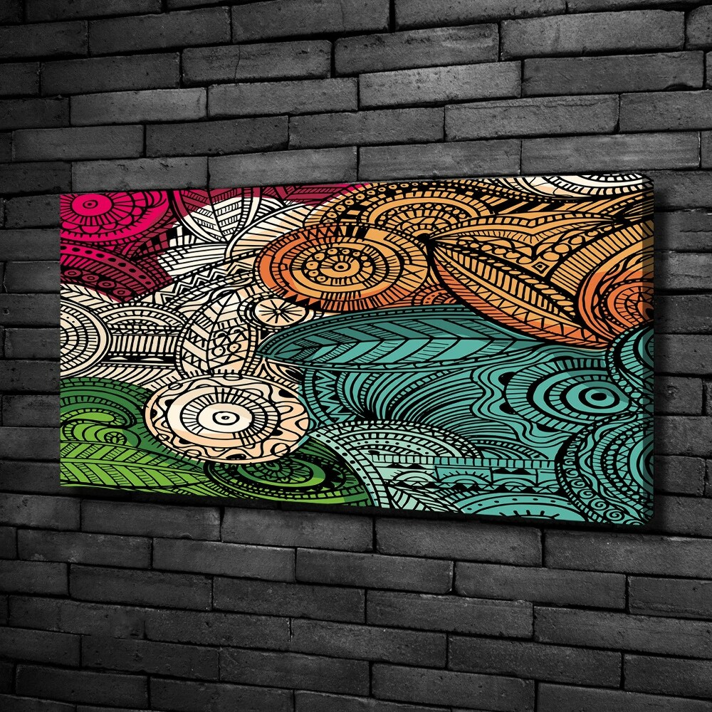 Canvas wall art Abstract feathers