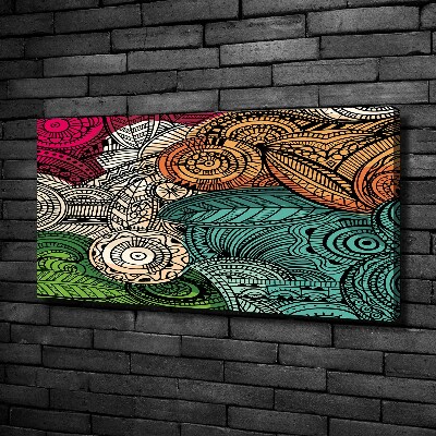 Canvas wall art Abstract feathers