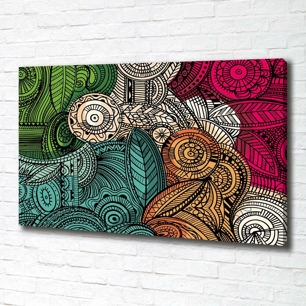 Canvas wall art Abstract feathers