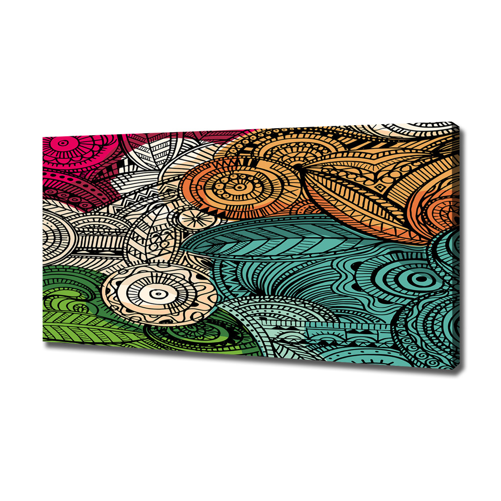 Canvas wall art Abstract feathers