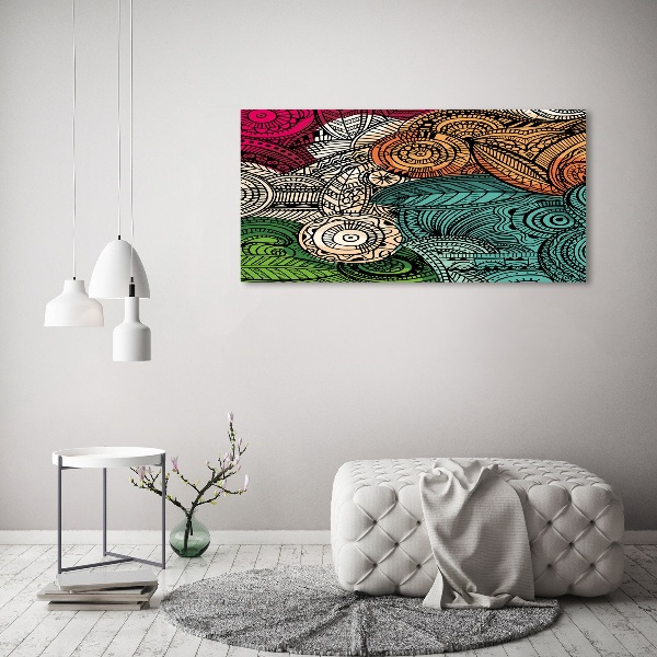 Canvas wall art Abstract feathers