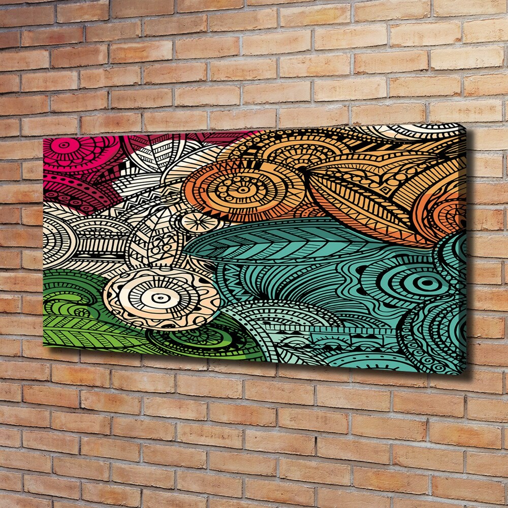 Canvas wall art Abstract feathers