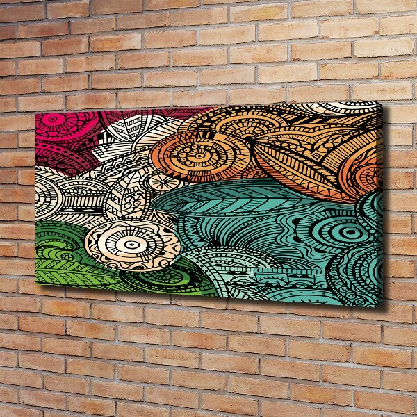 Canvas wall art Abstract feathers