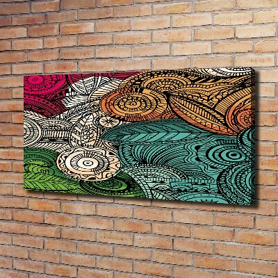 Canvas wall art Abstract feathers