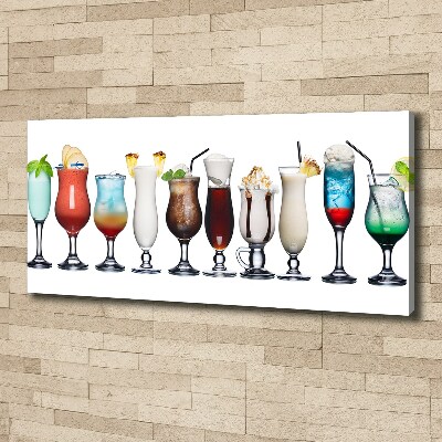 Canvas wall art Drink set