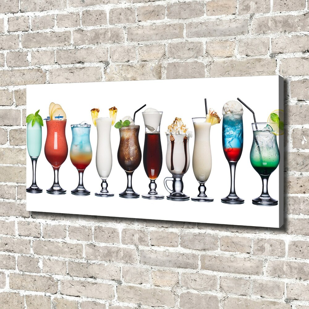 Canvas wall art Drink set