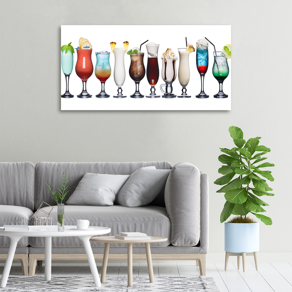 Canvas wall art Drink set