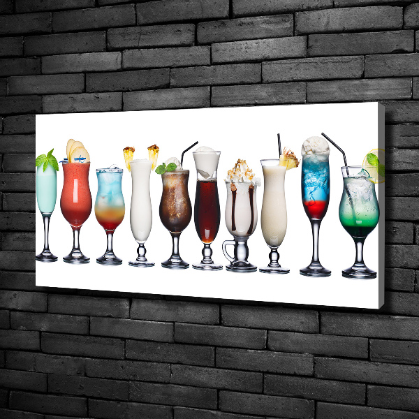 Canvas wall art Drink set