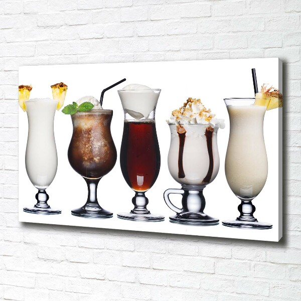 Canvas wall art Drink set