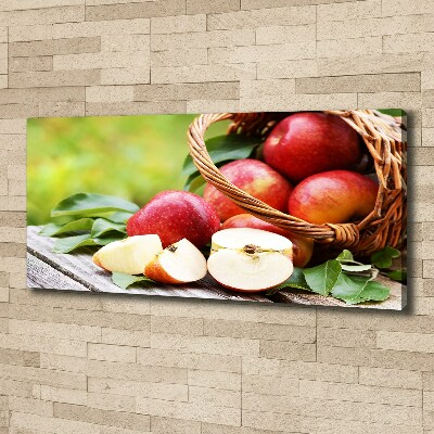 Canvas wall art Apples in the basket