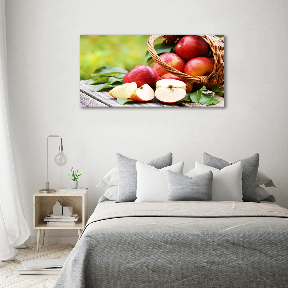 Canvas wall art Apples in the basket