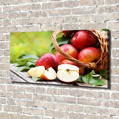 Canvas wall art Apples in the basket