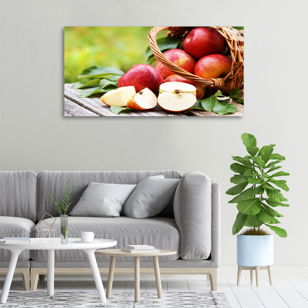 Canvas wall art Apples in the basket