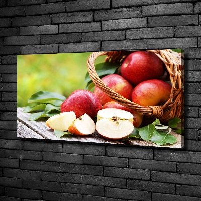 Canvas wall art Apples in the basket