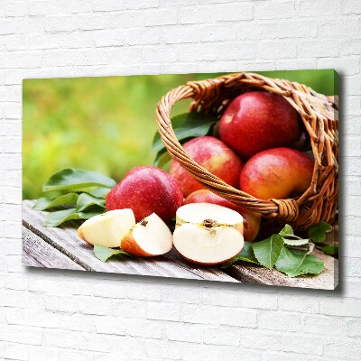 Canvas wall art Apples in the basket