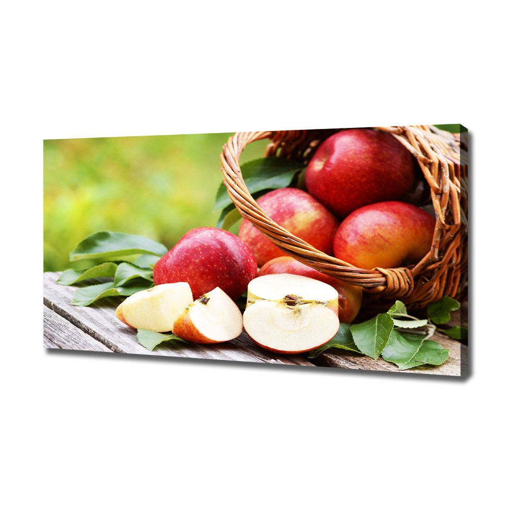 Canvas wall art Apples in the basket