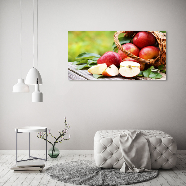 Canvas wall art Apples in the basket