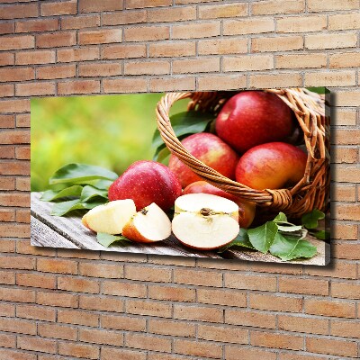 Canvas wall art Apples in the basket