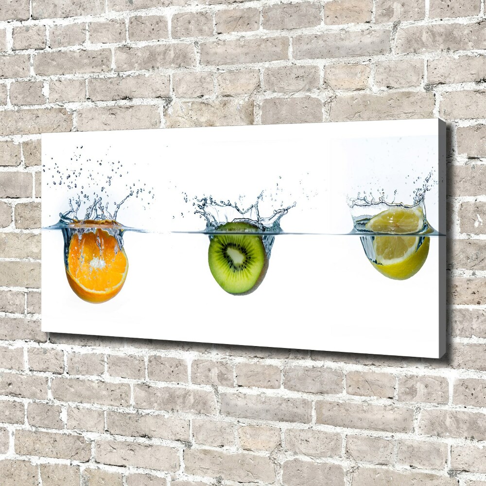 Canvas wall art Fruit underwater