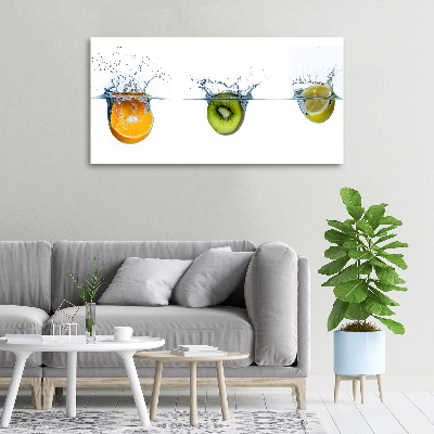 Canvas wall art Fruit underwater