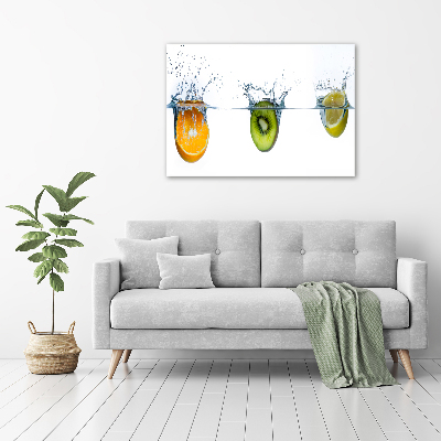 Canvas wall art Fruit underwater