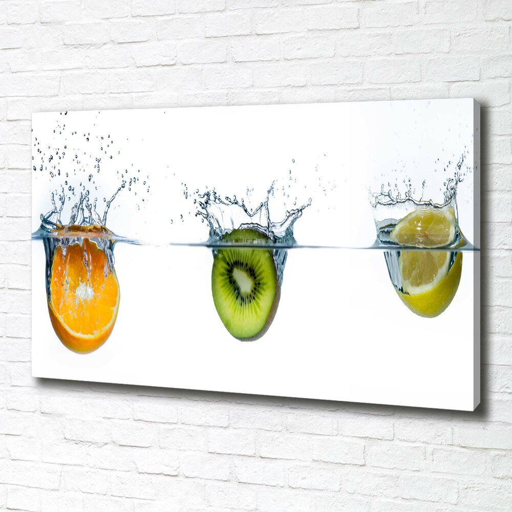 Canvas wall art Fruit underwater