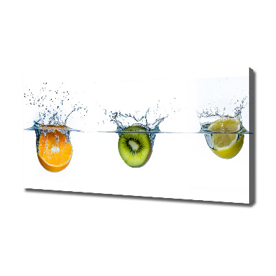 Canvas wall art Fruit underwater