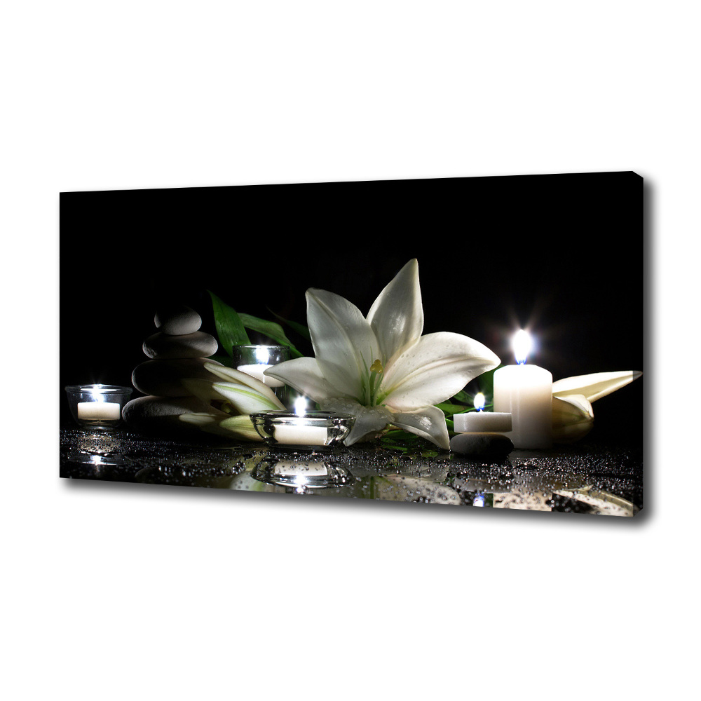 Canvas wall art White lily