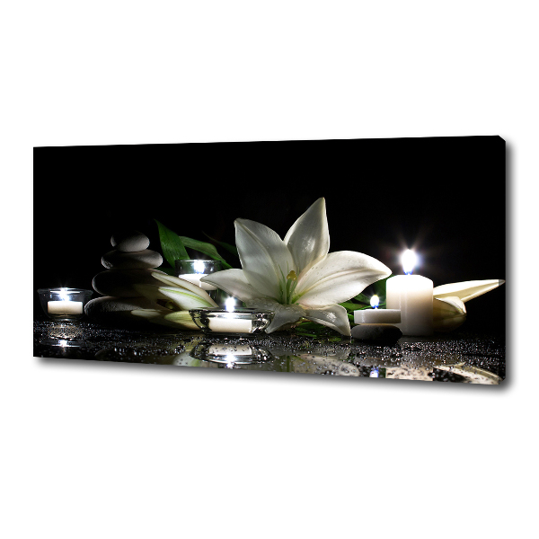 Canvas wall art White lily