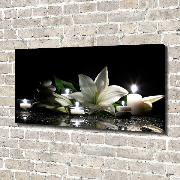 Canvas wall art White lily