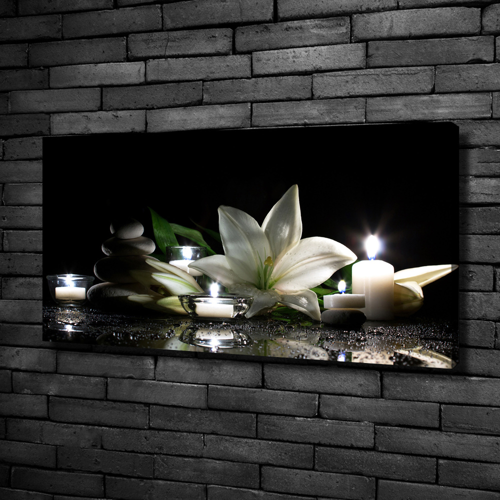 Canvas wall art White lily