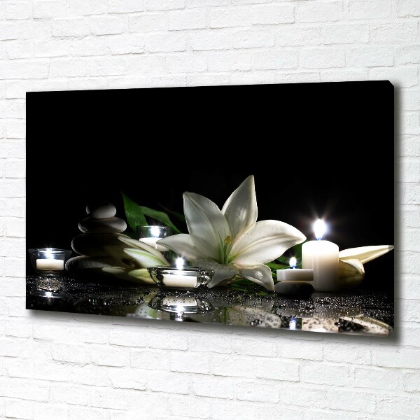 Canvas wall art White lily