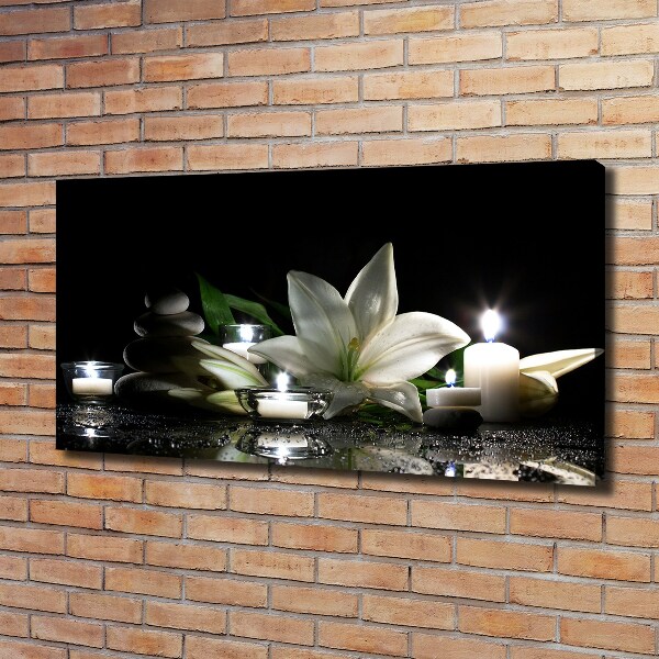 Canvas wall art White lily