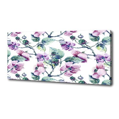 Canvas wall art Blackberry flowers