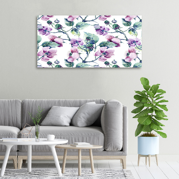 Canvas wall art Blackberry flowers