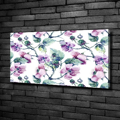 Canvas wall art Blackberry flowers