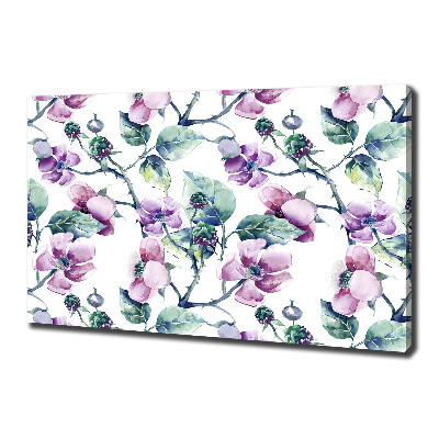 Canvas wall art Blackberry flowers