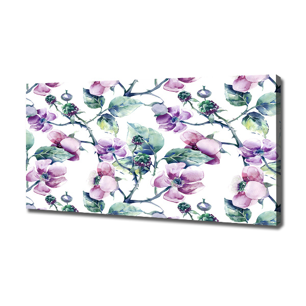 Canvas wall art Blackberry flowers