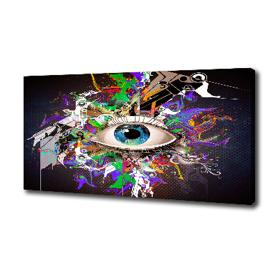 Canvas wall art Abstract eye