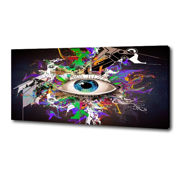 Canvas wall art Abstract eye