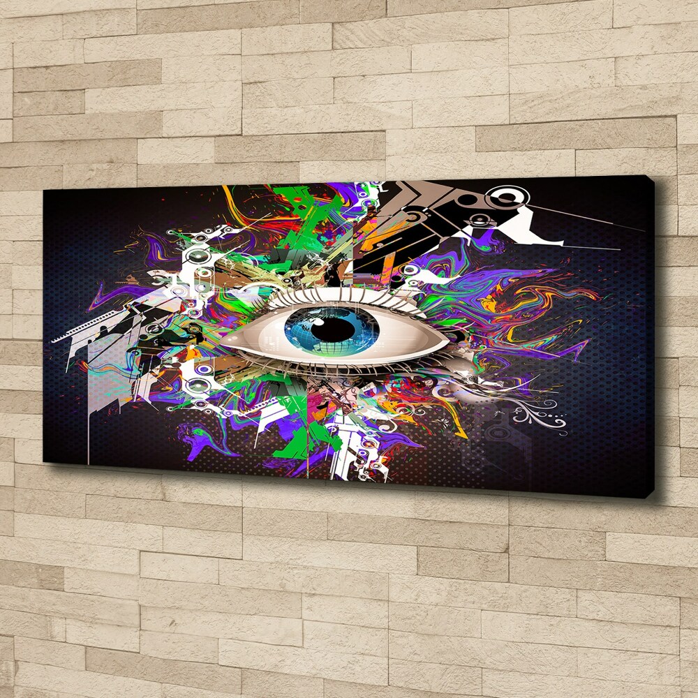 Canvas wall art Abstract eye