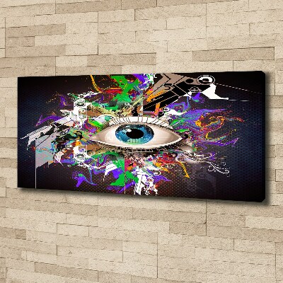 Canvas wall art Abstract eye