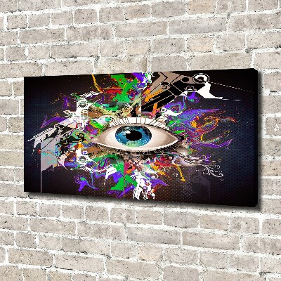 Canvas wall art Abstract eye