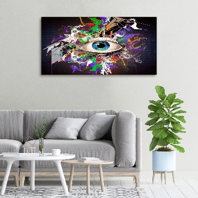 Canvas wall art Abstract eye