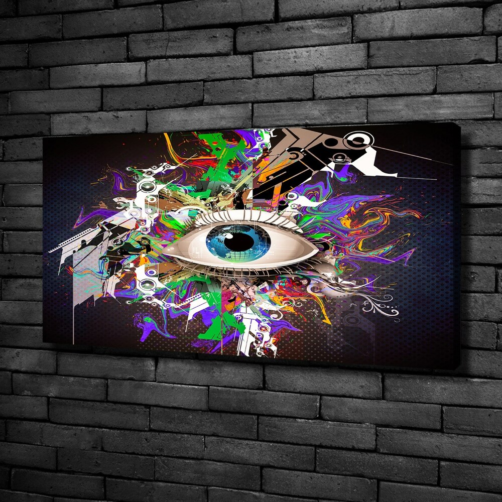 Canvas wall art Abstract eye