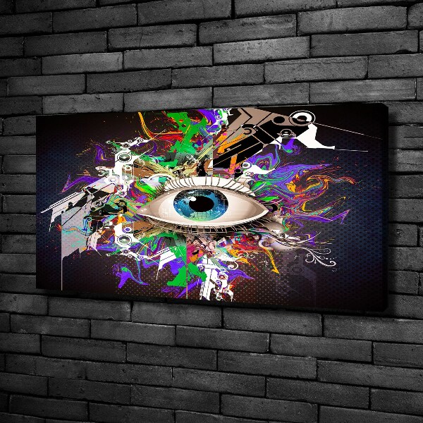 Canvas wall art Abstract eye