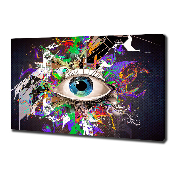 Canvas wall art Abstract eye