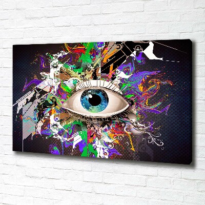 Canvas wall art Abstract eye