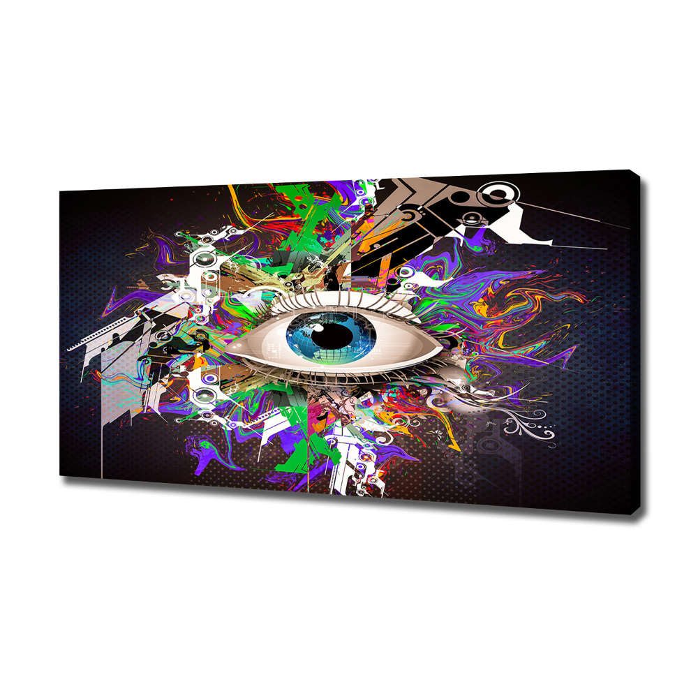 Canvas wall art Abstract eye