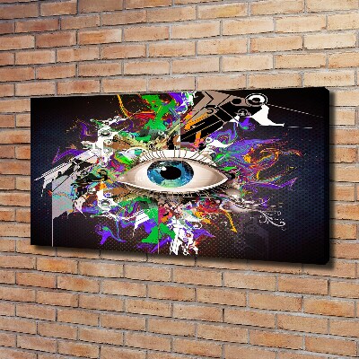 Canvas wall art Abstract eye